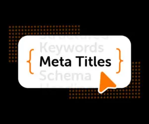 arrow pointing to meta title