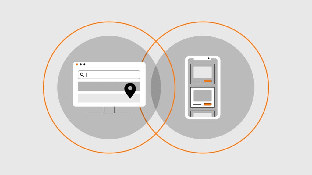 comparison of local search optimization found in reactive marketing strategies against visual ads found in proactive marketing strategies