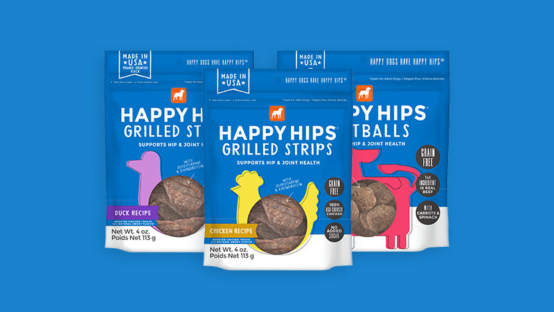 three happy hips products bags