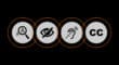four icons symbolizing important factors for ada compliance including text size, the visually impaired, hearing impaired and closed captions