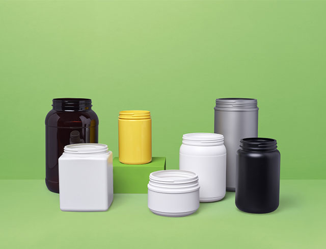 Collection of nutrition bottles