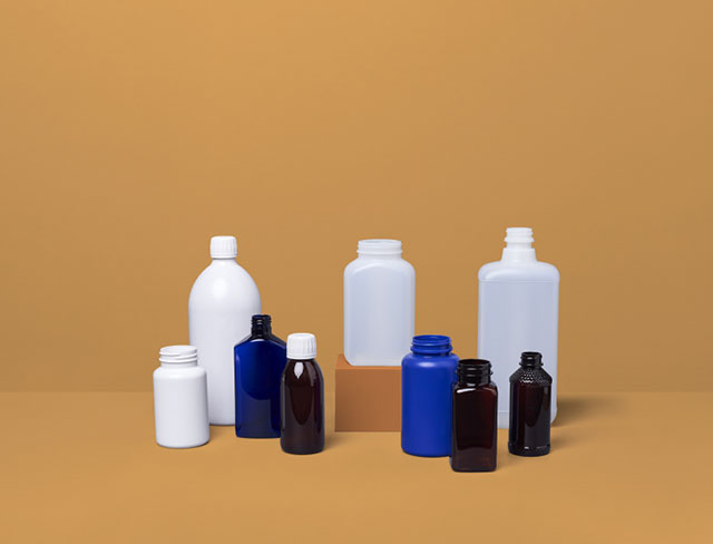 Collection of pharmaceutical bottles