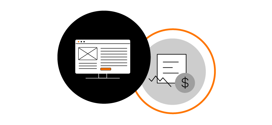 comparison of branded content on website to ROI and analytics