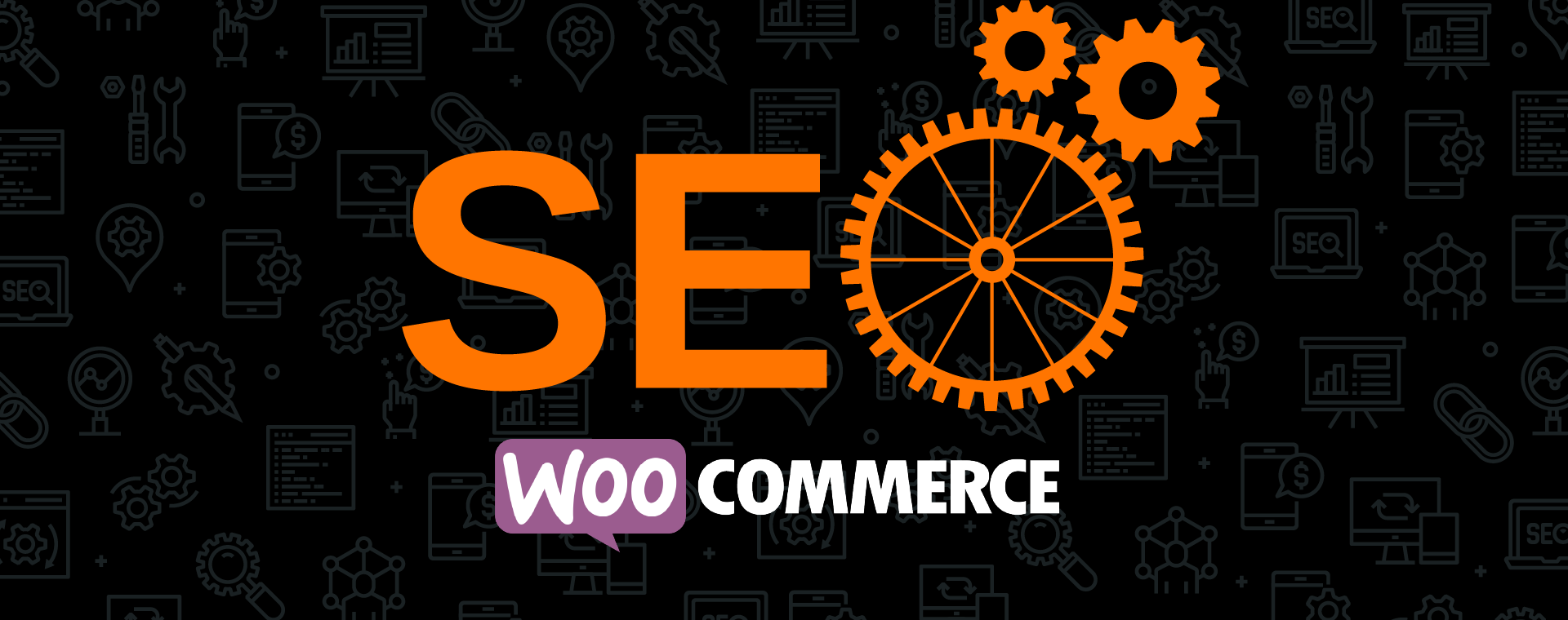 The word SEO above the WooCommerce logo