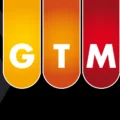 The letters GTM in capital letters on colored banners. The T is on a banner of Timmermann Group orange.