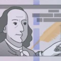 Illustration of a $100 bill with Benjamin Franklin reaching out to touch a smartphone screen that displays a “Personal Injury Attorneys” website. The image connects legal services marketing to financial investment.