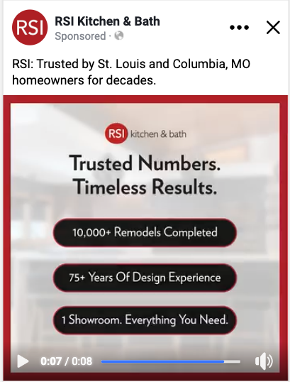 RSI Kitchen & Bath social media ad
