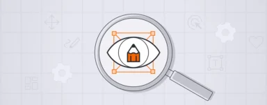 Illustration of SEO-focused web design showing content visibility, layout structure, and user experience under analysis