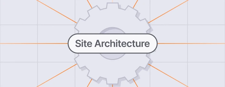 Diagram highlighting site architecture as a foundational component of manufacturing SEO