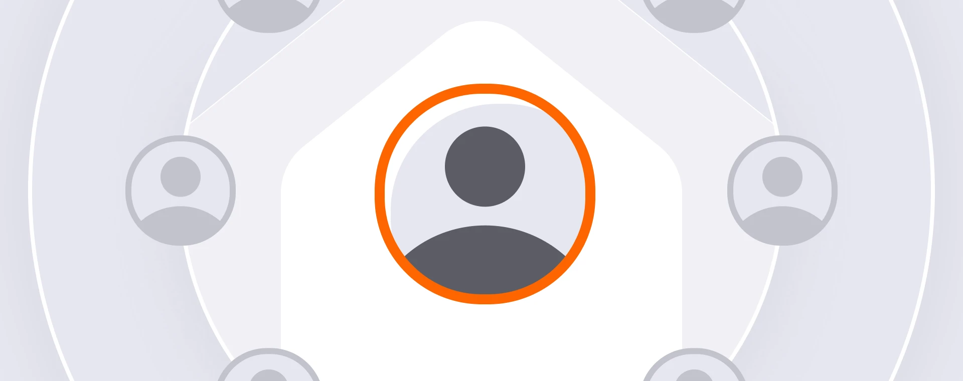 Employee at the center of a workplace network, illustrating the concept of managing up.