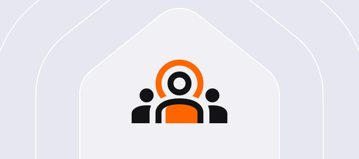 Employee highlighted among coworkers, representing effective communication and managing up.